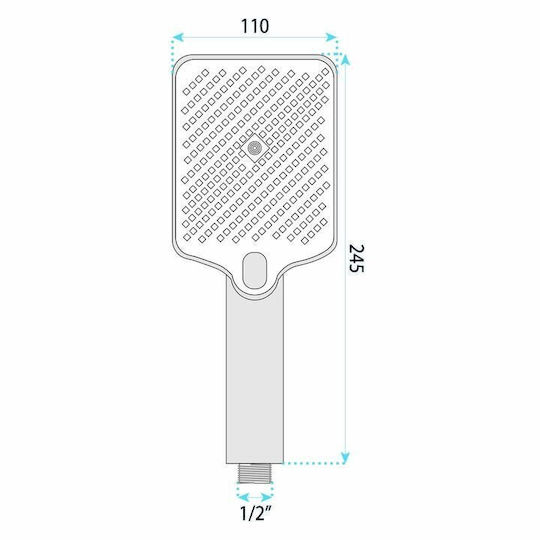 Rea Js-031 Τηλέφωνο Ντουζ με Διακόπτη Παύσης Ροής Rea Js-031 Τηλέφωνο Ντουζ με Διακόπτη Παύσης Ροής