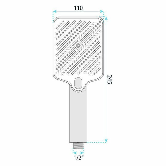 Rea Js-031 Τηλέφωνο Ντουζ με Διακόπτη Παύσης Ροής Rea Js-031 Τηλέφωνο Ντουζ με Διακόπτη Παύσης Ροής