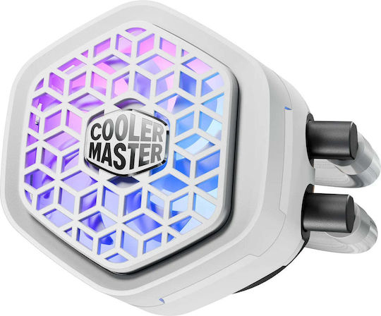 MasterLiquid 240 Atmos II VRM AIO CPU Liquid Cooling with 2 120mm Fans and ARGB Lighting White