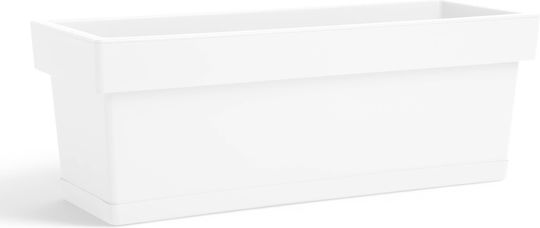 Viomes Linea Planter Box Plastic White 48x18x17cm.
