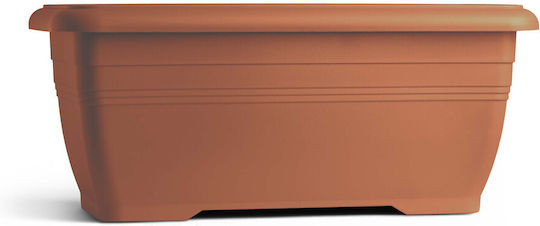 Viomes Planter Box Plastic Terracotta 80x38x31cm.