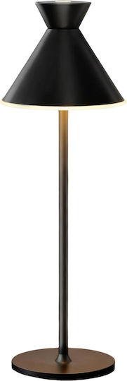 Lampa Μεταλλικό Πορτατίφ LED με Μαύρο Καπέλο και Βάση