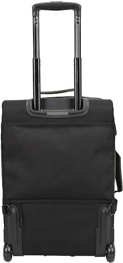 Paulter Green Fabric Backpack Travel Bag with Wheels