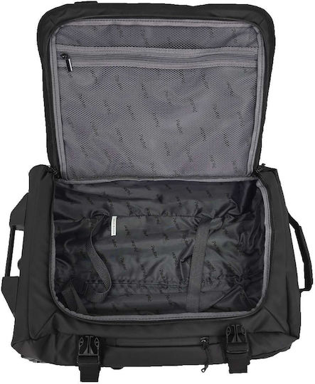 Paulter Green Fabric Backpack Travel Bag with Wheels