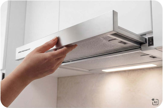 Плъзгащ се аспиратор 60 cm Inox