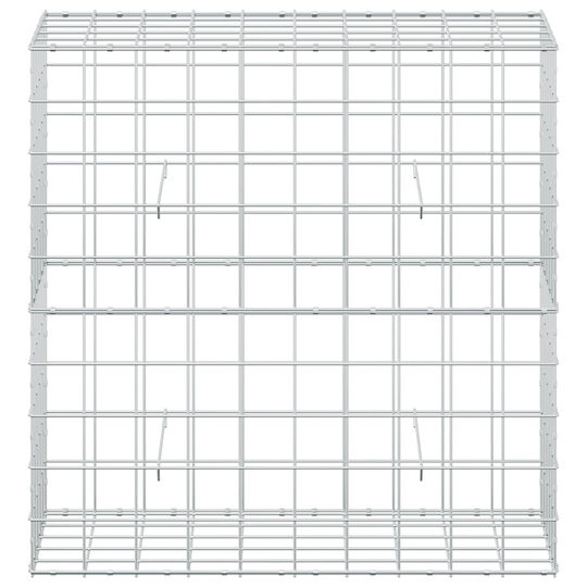 vidaXL Steel Gabion Box for Garden Fence 100x50x100 cm Silver