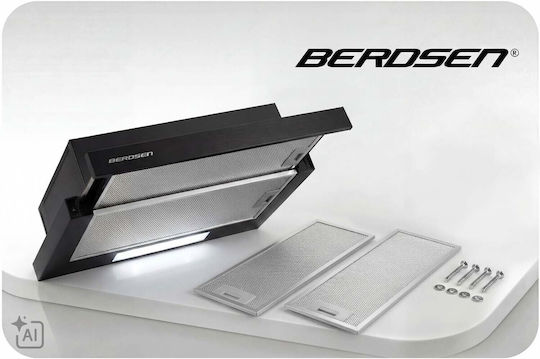 Retractable Cooker Hood 50cm Black