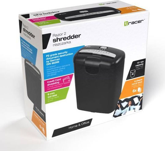 Tracer Razor 2 Strip Cut 6-Sheet Paper Shredder