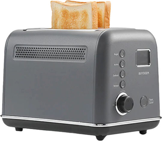 Buydeem Prăjitor de Pâine cu 2 Fante 700W Gri