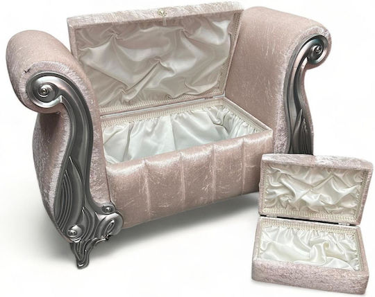 Olia Home Baptismal Velvet Chest 58x80x40 cm