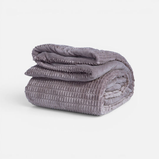 Nef-Nef Homeware Sherpa Comforter with Hollowfiber Filling Super Double 220x220cm Elaisa 107 200 GSM