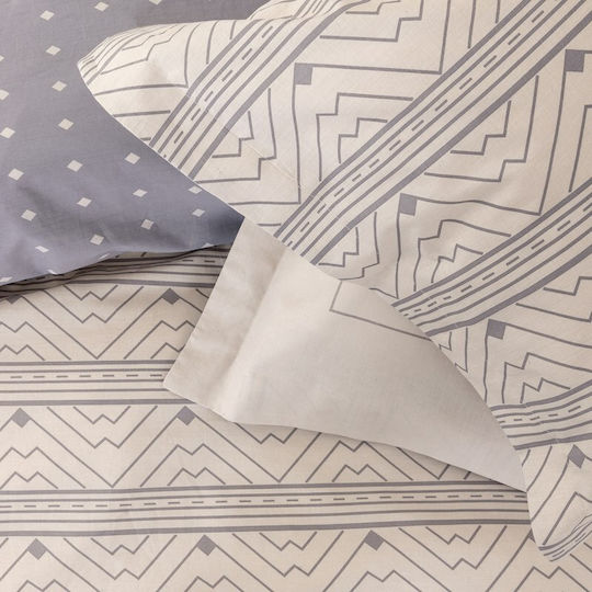 Nima Niro Super Double Set 220x240cm Ecru-Grey Nima Niro Super Double Set 220x240cm Ecru-Grey
