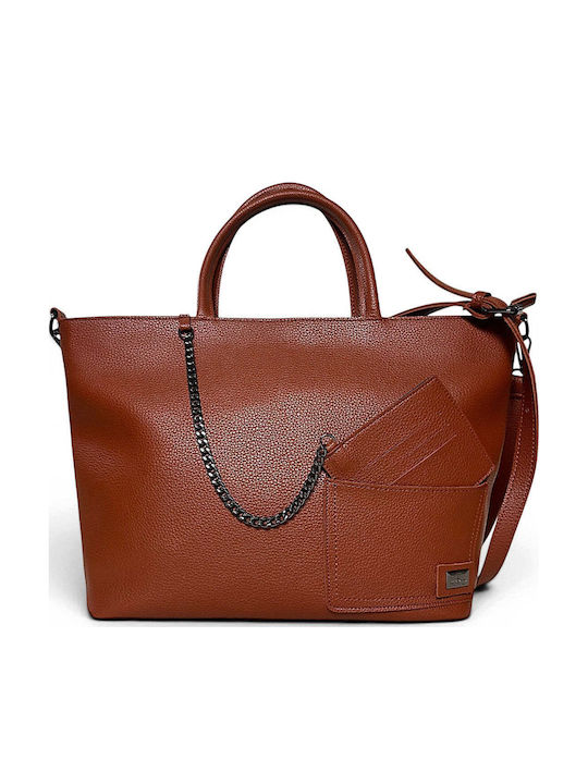 Γυναικεία Τσάντα Ώμου Maxi Tote Noir Ταμπά