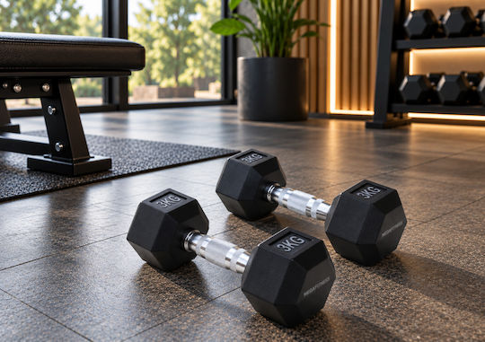 MegaFitness Sechskant-Kurzhantel 1 x 3 kg