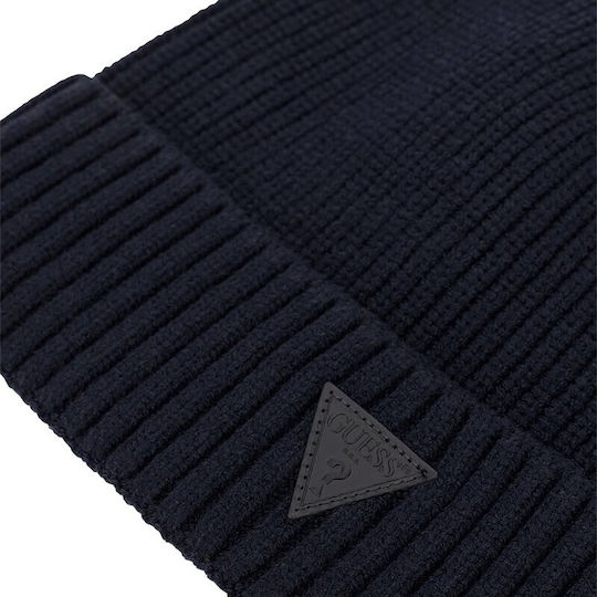 Manny Beanie Men's Knitted Beanie in Navy Blue