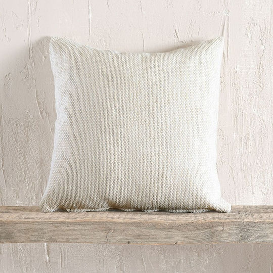 Rythmos Decorative Pillowcase Calhua 100% Cotton Olive Green 40x40cm