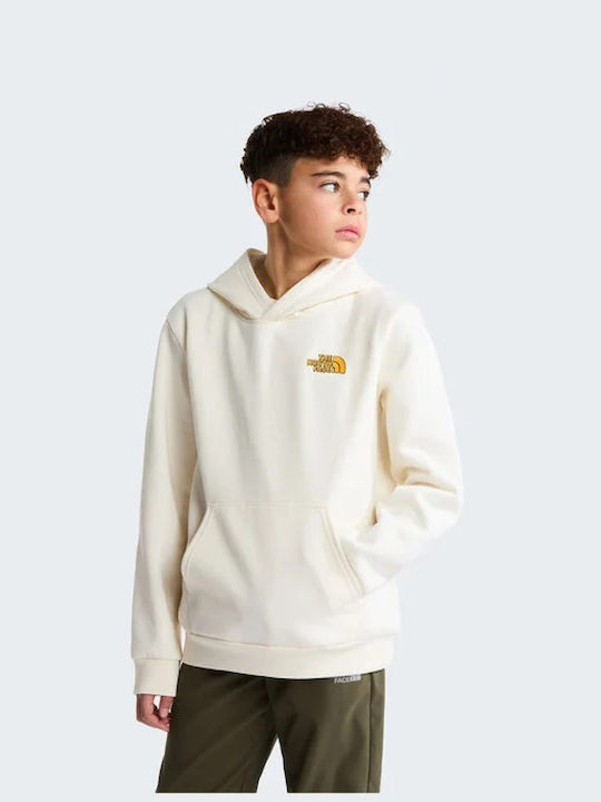 Kids Hooded Sweatshirt With Pockets White Teen