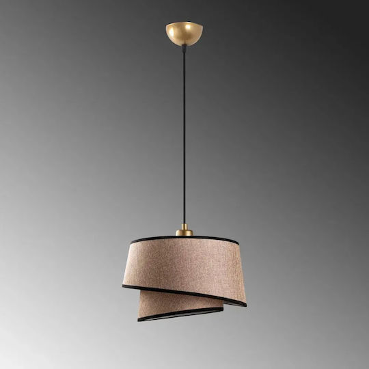 Opviq Stage Chandelier Brown Pendant Light with E27 Socket 10x10 cm
