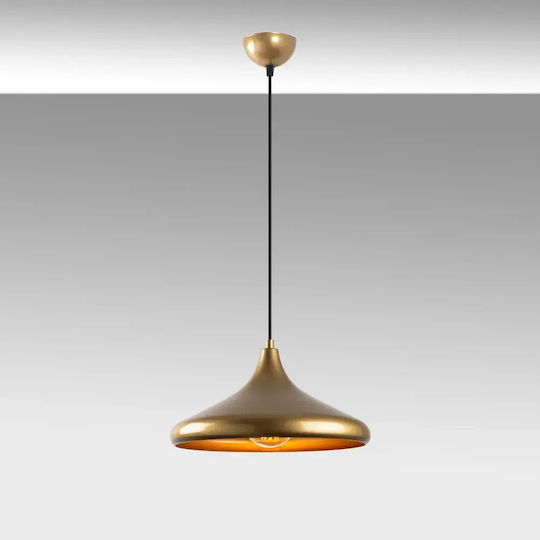 Opviq Eysan Hängelampe Gold für 27 E27-Leuchtmittel 34x34x27 cm