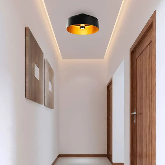 Opviq Vesta Κρεμαστό Φωτιστικό Μαύρο με Ντουί E27 35x35x18εκ.