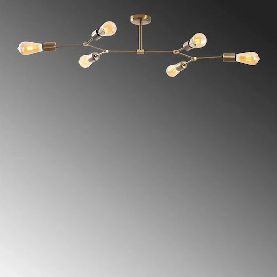 Opviq Sparrow Lustru Suspendat Pentru 6 Becuri E27 95x48cm