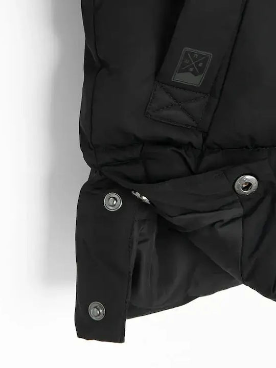 Kurze Schwarze Casual-Kinderjacke