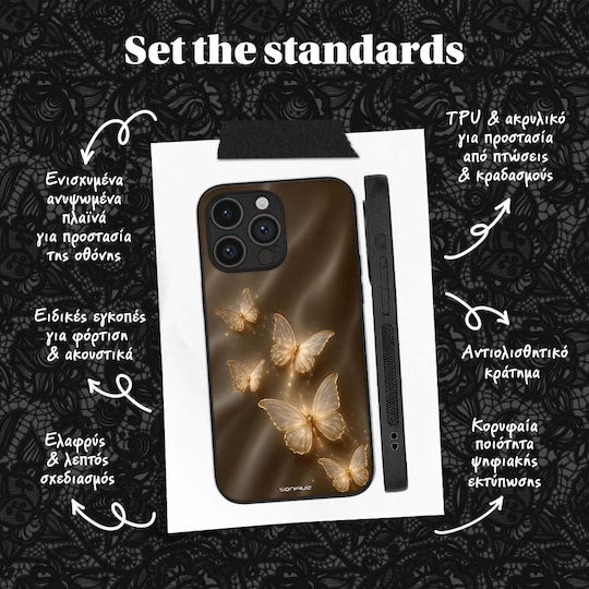 Θήκη Sonique Diva Series Google Pixel 11 Pro Xl 5g Χρυσές Πεταλούδες