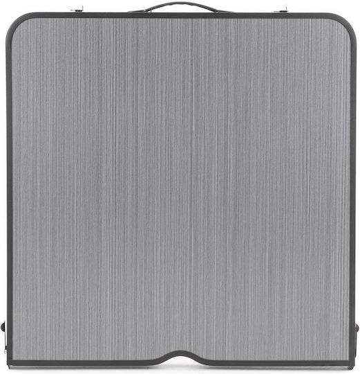 Masă Pliabilă din Aluminiu pentru Camping 120x60x71cm Gri