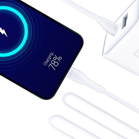3MK Wireless Charger with USB-A Port and USB-C Port 20W Quick Charge 3.0 White (Dualcharge)
