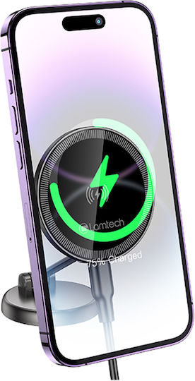 Lamtech Βάση Κινητού Αυτοκινήτου με Μαγνήτη Μαύρη