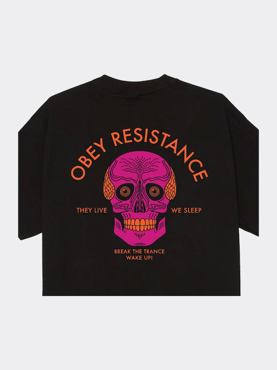 Resistance Skull Classic T-shirt Μαύρο