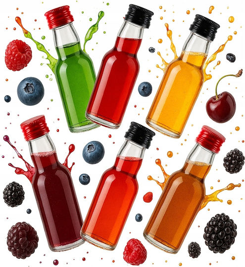 50 de Mini Monopoly Sticle din Sticlă de 40 ml Sticluțe Miniaturale Cadou pentru Alcool