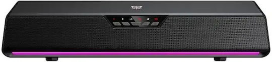 L13 Wireless 7.1 Computer Speakers with RGB Lighting and 5W Power Black