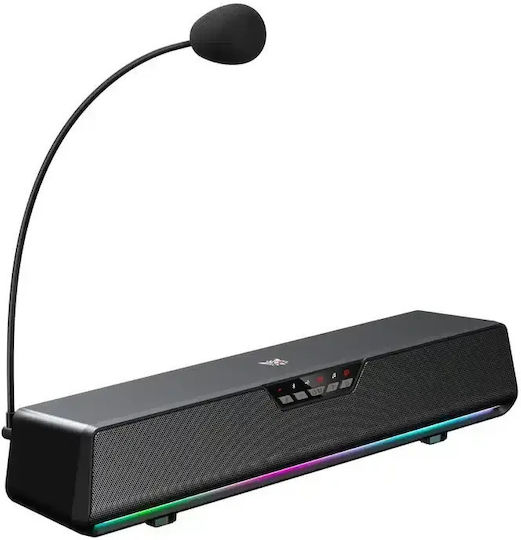 L13 Wireless 7.1 Computer Speakers with RGB Lighting and 5W Power Black