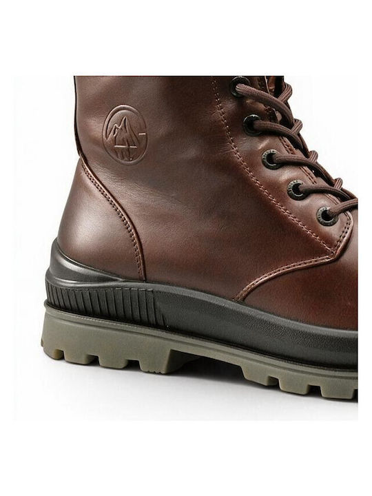 Burgundy Leather Women's Ankle Boots
