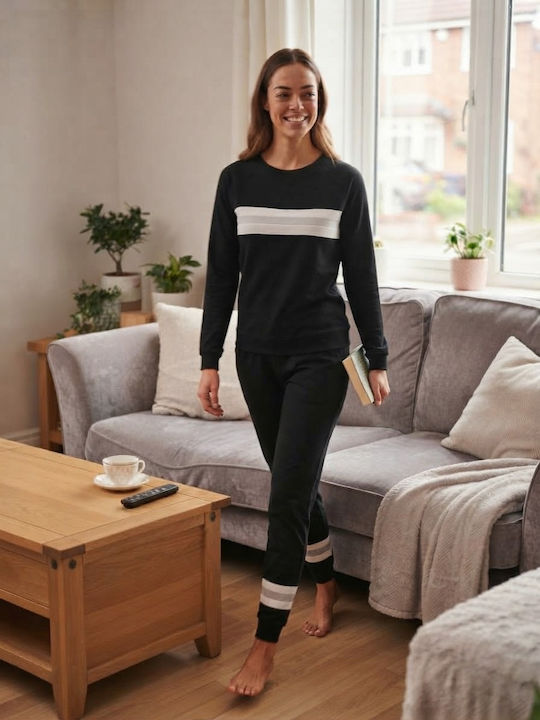 Amelie Winter Women's Pyjama Set Black