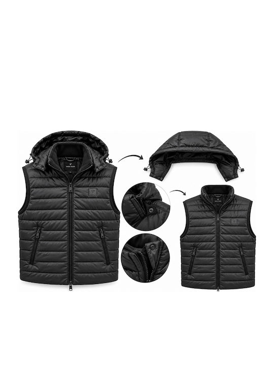Sleeveless Puffer Jacket Black