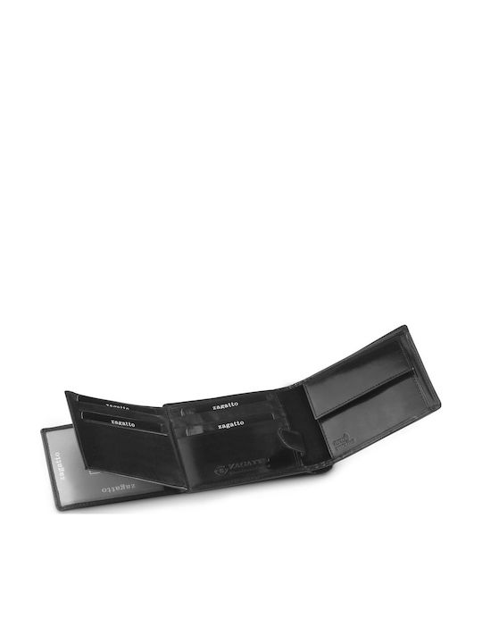 Кожен Мъжки Портфейл с RFID Черен