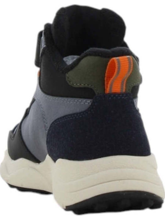 Anatomic Kids Ankle Boots with Hook and Loop Closure Blue