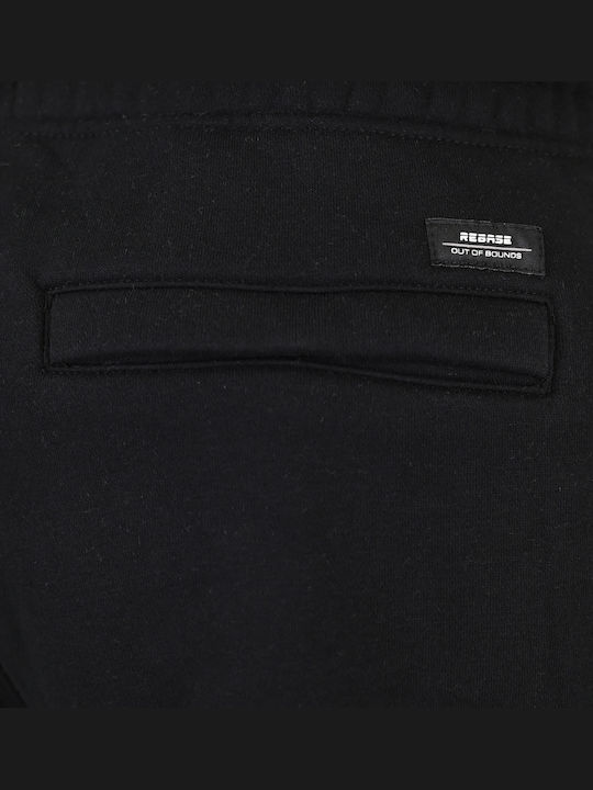 Rebase Sweatpants with Elastic Waist Black