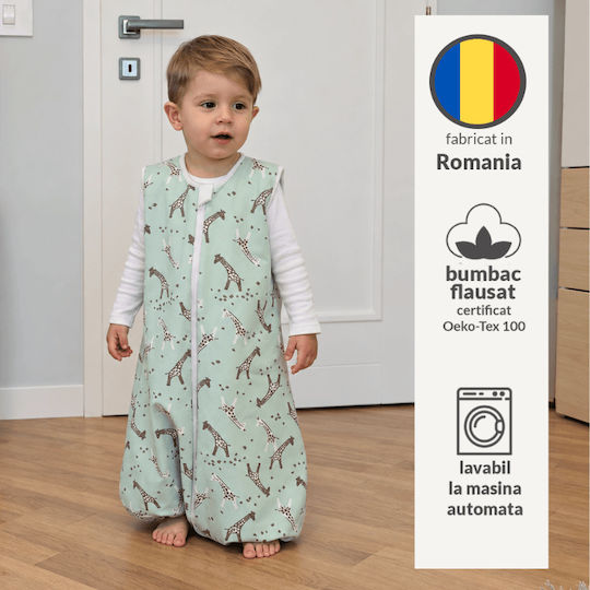 Kidizi Spring Sleeping Bag with Legs 1 Tog Green