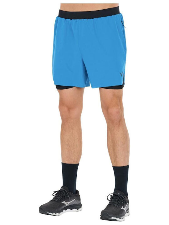 2 в 1 Спортни Мъжки Бермуди Regular Fit Сини