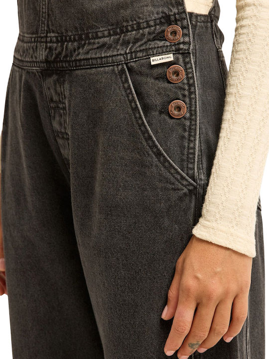 Women's Denim Dungarees Kvjw/Black Rinse