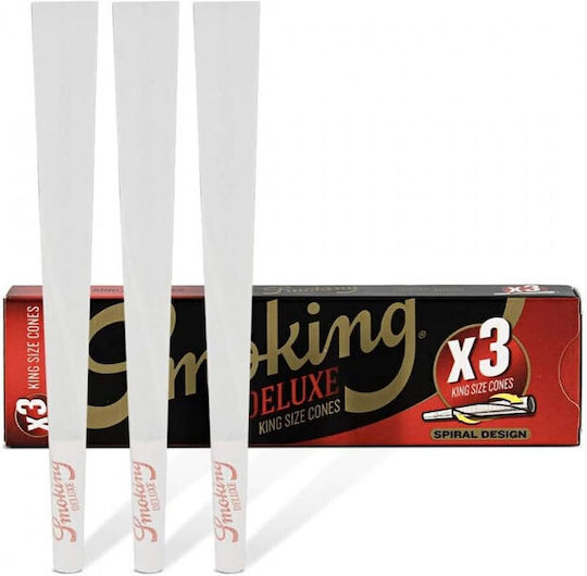 Smoking Πουρόφυλλα Deluxe King Size Λευκό 3τμχ