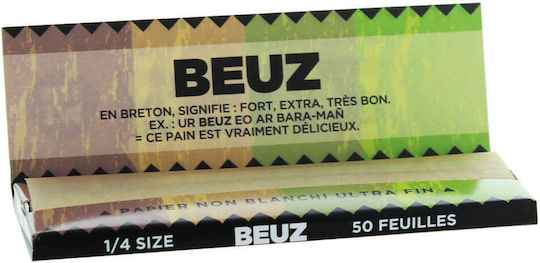 Beuz Slim Cigarette Rolling Papers Slim 50 Sheets 1 Piece