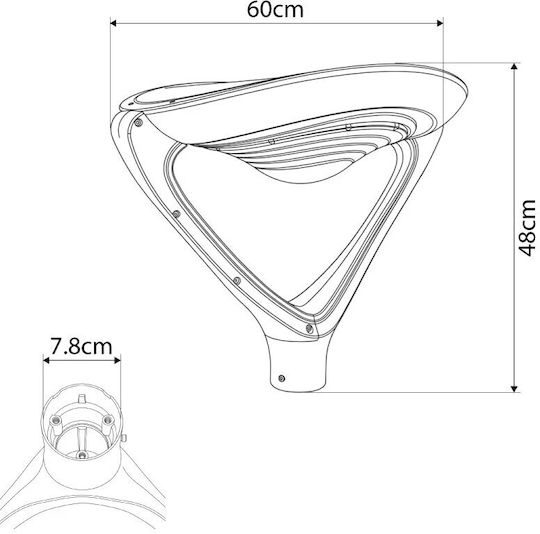 GloboStar Wasserdichter Solar-LED-Strahler 25 W Kaltweiß 6000 K mit Fernbedienung IP65