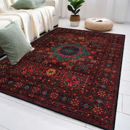 Conceptum Hypnose Wooson Rug Rectangular Burgundy-multi