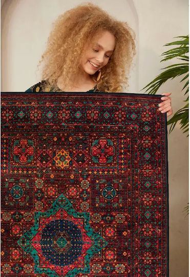 Conceptum Hypnose Wooson Rug Rectangular Burgundy-multi