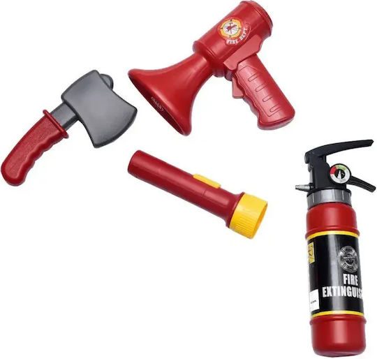 Woopie Set Valiză de Pompier cu Stingător de Incendiu pentru Copii de 3+ Ani 7 Piese