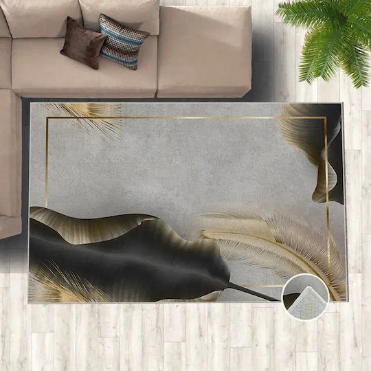 Conceptum Hypnose Hm-crp25-31 Covor Rectangular Gri-Auriu 80x140cm